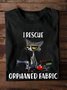 Lässig Katze Rundhals Langarm T-Shirt