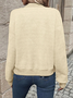 Damen Unifarben Regelmäßig Weit Jacke