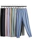 Damen Unifarben Lang Elastische Taille Hose Lässig Frühling/Herbst Hose