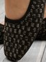 Lässig Unifarben Slip On Flach Flache Schuhe