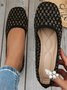 Lässig Unifarben Slip On Flach Flache Schuhe