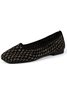 Lässig Unifarben Slip On Flach Flache Schuhe