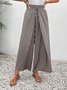 Lässig Geometrisch Lang Hose
