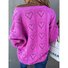 Damen Garn/Wollgarn Unifarben Langarm Bequem Lässig Perlen Pullover