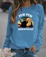 Lässig Rundhals Halloween Sweatshirt