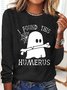 Lässig Halloween Rundhals Langarm T-Shirt