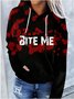 Lässig Kapuze Halloween Sweatshirt