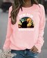 Lässig Rundhals Halloween Sweatshirt