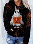 Lässig Kapuze Halloween Sweatshirt