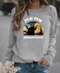 Lässig Rundhals Halloween Sweatshirt