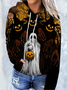 Lässig Kapuze Halloween Sweatshirt