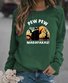 Lässig Rundhals Halloween Sweatshirt