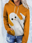 Lässig Kapuze Halloween Sweatshirt
