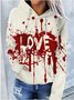 Lässig Kapuze Halloween Sweatshirt