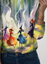 Lässig Halloween Rundhals Langarm T-Shirt