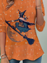 Lässig Halloween Rundhals Langarm T-Shirt