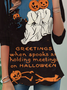 Lässig Halloween Rundhals Langarm T-Shirt