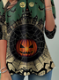 Lässig Halloween Rundhals Langarm T-Shirt