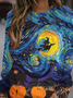 Lässig Rundhals Halloween Sweatshirt