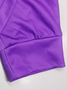 Damen Geometrisch Kapuze Langarm Bequem Lässig Bluse mit Hose Zweiteiliges Set