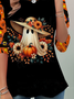 Lässig Halloween Rundhals Langarm T-Shirt