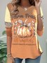 Lässig Halloween Rundhals Langarm T-Shirt