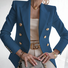 Damen Unifarben verdicken Weit Jacke