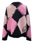 Damen Garn/Wollgarn Geometrisch Langarm Bequem Lässig Pullover
