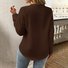 Stehkragen Langarm Unifarben Schnalle Regelmäßig Regelmäßige Passform Bluse für Damen