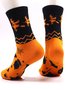 Lustig Halloween Paar Lässig Baumwolle Socken