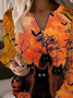 Lässig Rundhals Halloween Sweatshirt