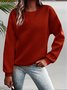 Lässig Rundhals Katze Sweatshirt