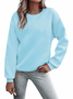 Lässig Rundhals Katze Sweatshirt