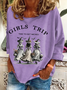 Lässig Rundhals Halloween (Halloween Hut) Sweatshirt