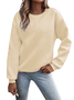 Lässig Rundhals Katze Sweatshirt