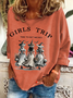 Lässig Rundhals Halloween (Halloween Hut) Sweatshirt