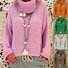 Damen Garn/Wollgarn Unifarben Langarm Bequem Lässig Pullover