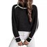 Damen Wolle/Stricken Unifarben Langarm Bequem Lässig Pullover