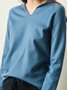 Damen Garn/Wollgarn Unifarben Langarm Bequem Lässig Pullover