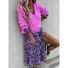 Damen Garn/Wollgarn Unifarben Langarm Bequem Lässig Pullover