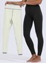 Lässig Unifarben Lang Leggings