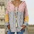 Damen Garn/Wollgarn Unifarben Dreiviertelärmel Bequem Lässig Pullover