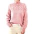 Damen Garn/Wollgarn Unifarben Dreiviertelärmel Bequem Lässig Pullover