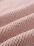 Damen Garn/Wollgarn Unifarben Langarm Bequem Lässig Pullover
