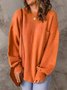 Damen Garn/Wollgarn Unifarben Langarm Bequem Lässig Pullover