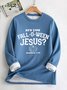 Lässig Rundhals Halloween Sweatshirt Vlies