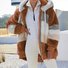 Damen Farbblock Regelmäßig Weit Jacke