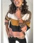 Damen Garn/Wollgarn Gestreift Langarm Bequem Lässig Pullover