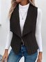 Damen Unifarben Vlies Weit Tanktop
