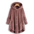 Damen Unifarben Regelmäßig Weit Jacke